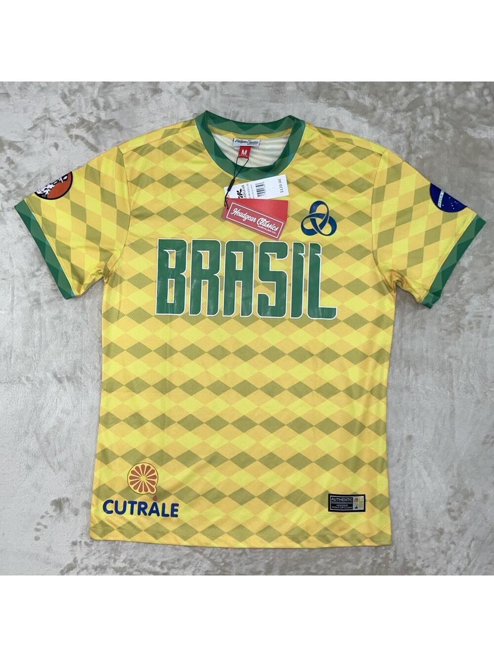 Headgear Classics Nostalgia Co. BRAZIL World Cup Soccer Jersey Men’s Medium NWT